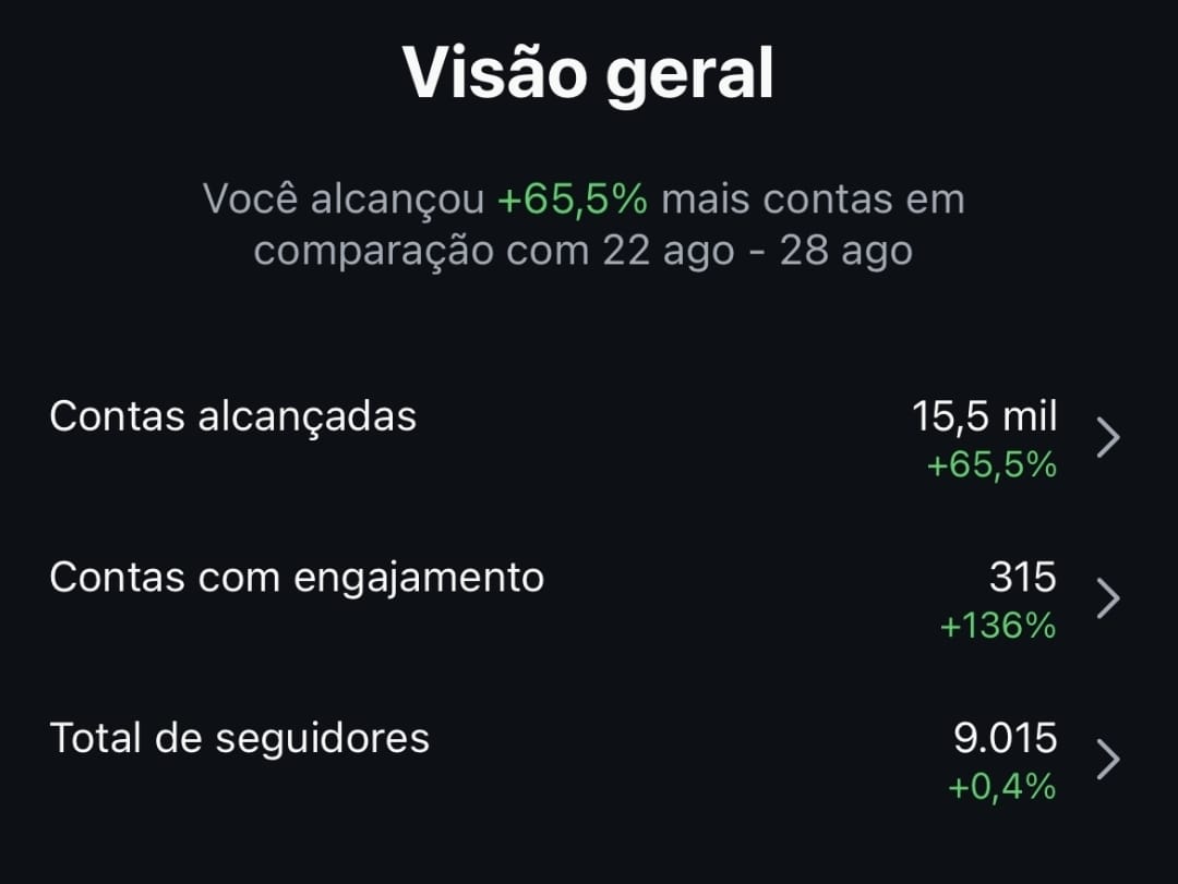 Instagram: 15,5 mil contas alcançadas, alta de 65,5%