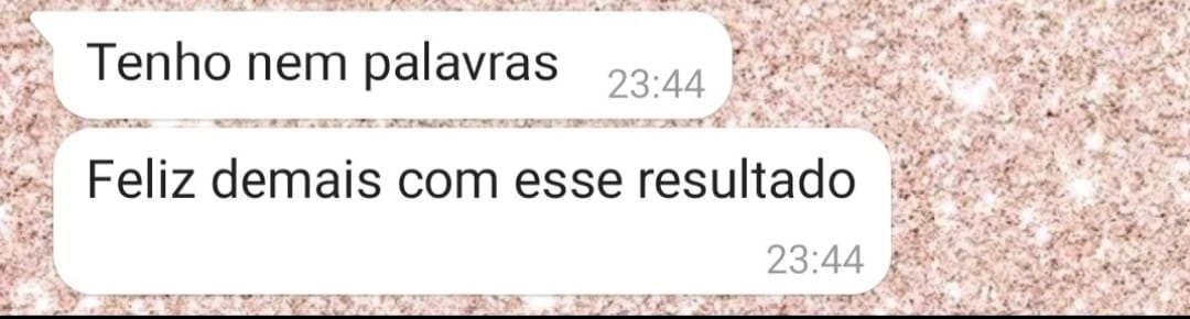 Cliente sem palavras, feliz com o resultado